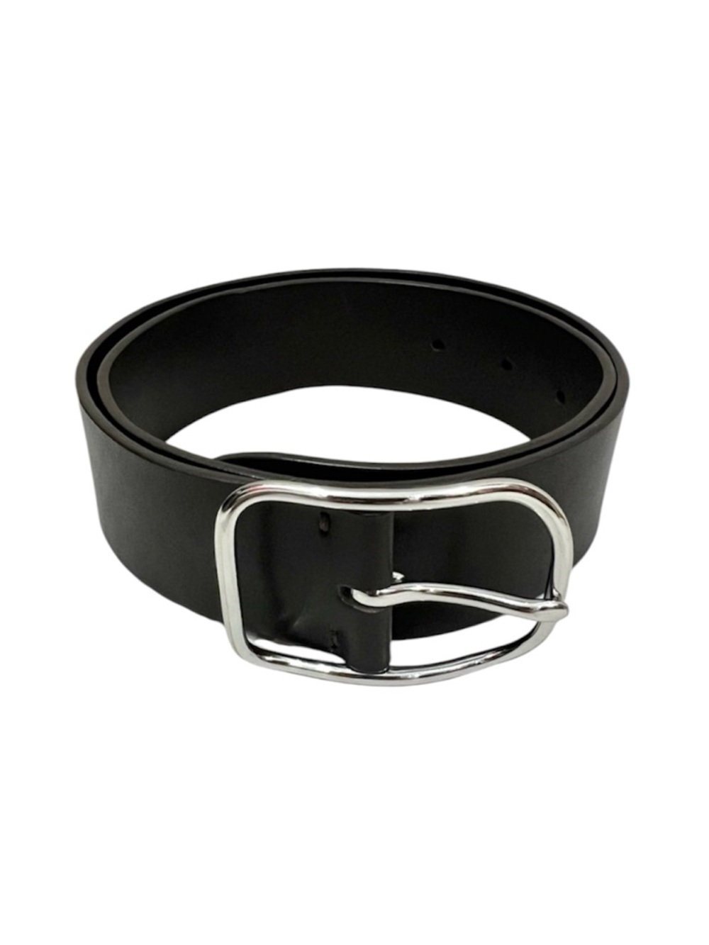 Coach Espresso Brown Leather Belt Silver Buckle